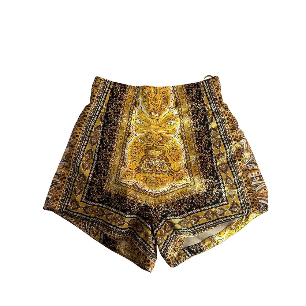 Bronx and Banco Bedouin Shorts Women Size 2 XS Yellow High Waist Runway - Picture 5 of 8